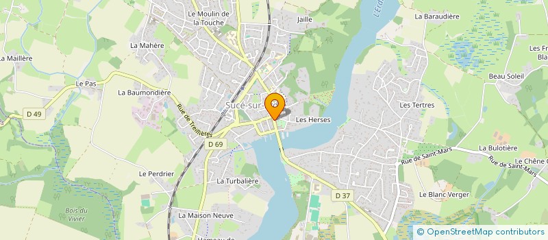 localisation de l'entreprise ASL LE VALLON DU TERTRE  SUCE-SUR-ERDRE