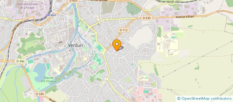 localisation de l'entreprise ASL LES BLEUETS à VERDUN