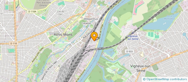 localisation de l'entreprise ASL LES COTTAGES D ATHIS MONS  ATHIS-MONS