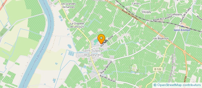 localisation de l'entreprise ASL LES FOUGERES  SAINT-SULPICE-DE-FALEYRENS