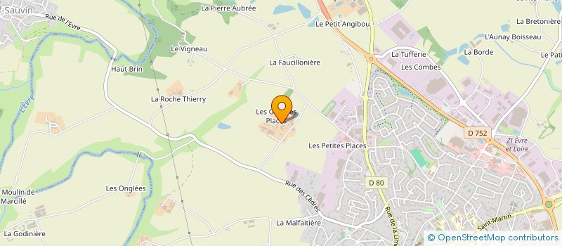 localisation de l'entreprise ASL LES GRANDES PLACES à BEAUPREAU-EN-MAUGES