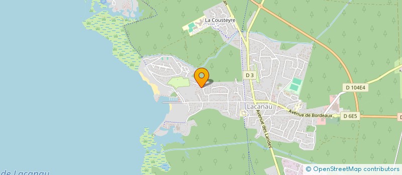 localisation de l'entreprise ASL LES HAUTS DU LAC  LACANAU