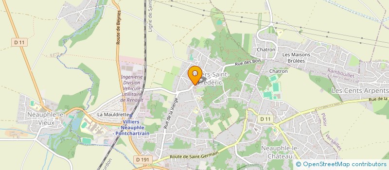 localisation de l'entreprise ASL LES TERRES DU PUITS  VILLIERS-SAINT-FREDERIC