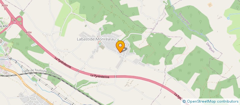 localisation de l'entreprise ASL LOTISSEMENT LE DOMAINE DES PYRENEES  LABASTIDE-MONREJEAU
