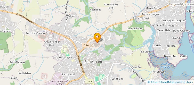 localisation de l'entreprise ASL MANER KERELLEAU  FOUESNANT