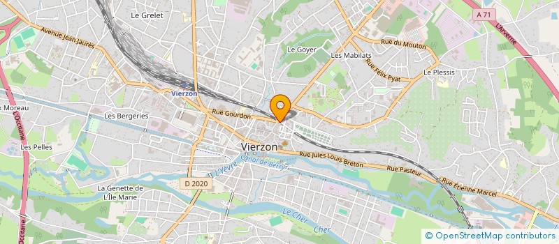 localisation de l'entreprise ASL MARKET  VIERZON