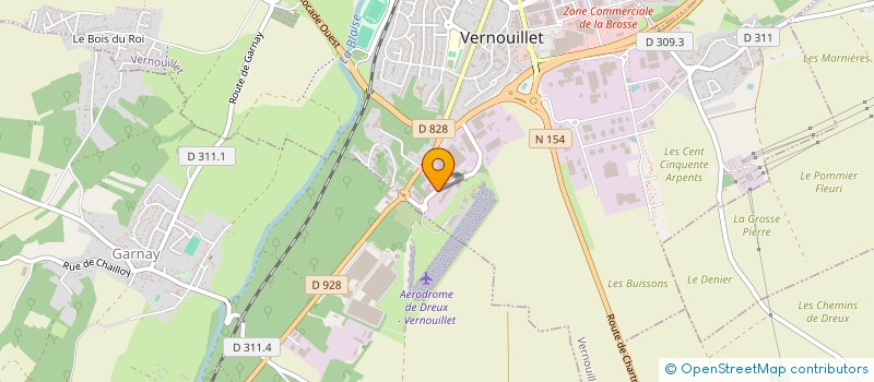 localisation de l'entreprise ASL METAL à VERNOUILLET