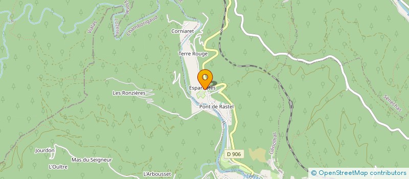 localisation de l'entreprise ASL PRL LES ESPARNETTES  GENOLHAC