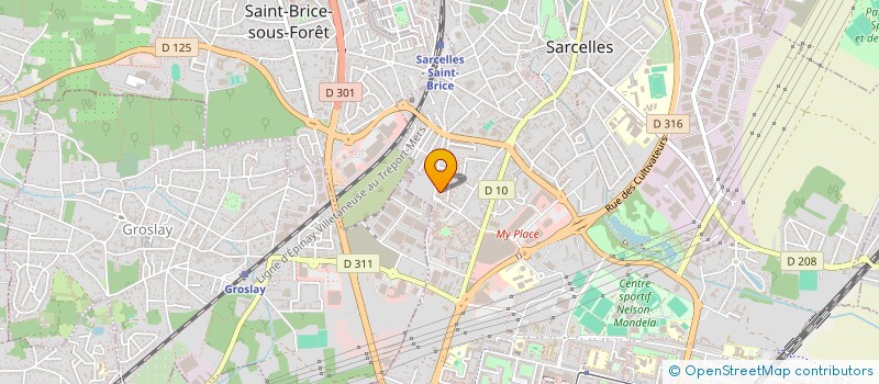 localisation de l'entreprise ASL PROPRETE à SARCELLES