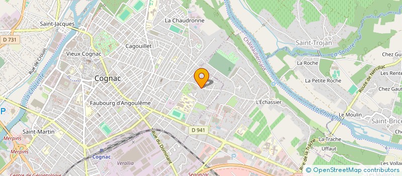 localisation de l'entreprise ASL RESIDENCE DU PARC  COGNAC