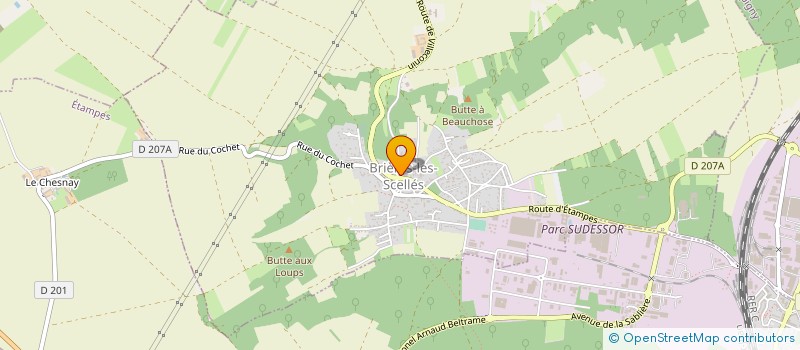 localisation de l'entreprise ASL RESIDENCE LES MONCEAUX  BRIERES-LES-SCELLES