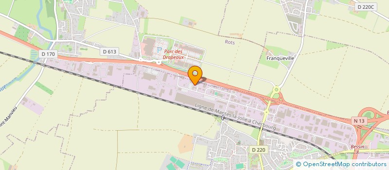 localisation de l'entreprise ASL RUE DU POIRIER  CARPIQUET