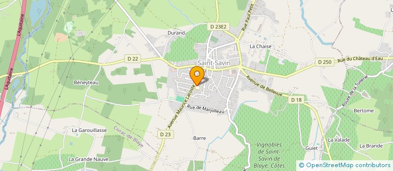 localisation de l'entreprise ASL SYLVALLIANCE NORD GIRONDE  SAINT-SAVIN