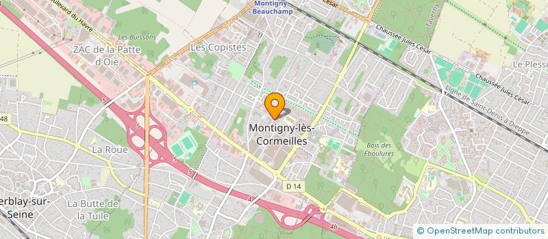 localisation de l'entreprise ASL TAXI SERVICES  MONTIGNY-LES-CORMEILLES