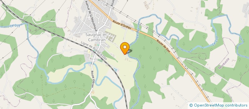 localisation de l'entreprise ASL TRANSPORT  SAUGNAC-ET-CAMBRAN
