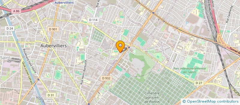 localisation de l'entreprise ASL TRANSPORT  AUBERVILLIERS