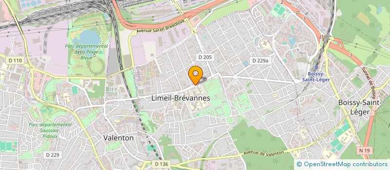 localisation de l'entreprise ASL TRANSPORTS à LIMEIL-BREVANNES
