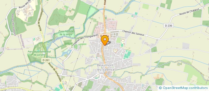 localisation de l'entreprise ASL26 à BEAUMONT-LES-VALENCE