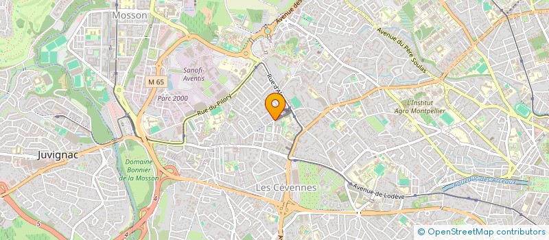 localisation de l'entreprise ASLAN à MONTPELLIER