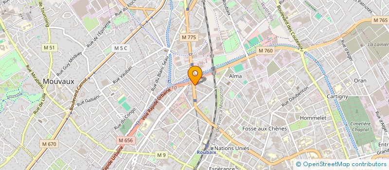 localisation de l'entreprise ASLAN  ROUBAIX