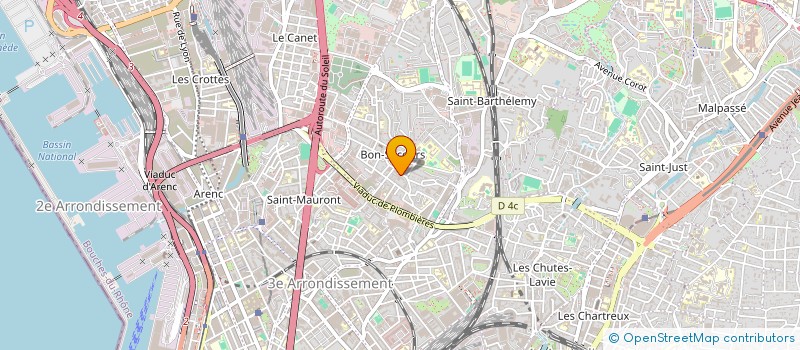 localisation de l'entreprise ASLAN  MARSEILLE 14