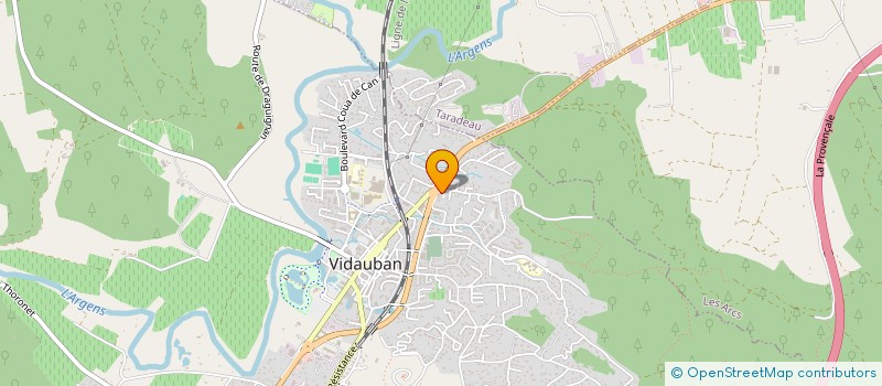 localisation de l'entreprise ASLAN  VIDAUBAN