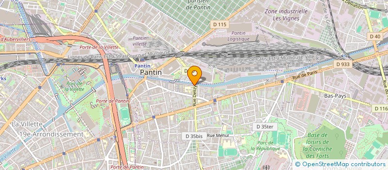 localisation de l'entreprise ASLAN FRERES  PANTIN