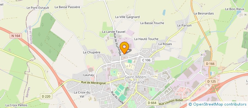 localisation de l'entreprise ASLAN IMMOBILIER  SAINT-MEEN-LE-GRAND