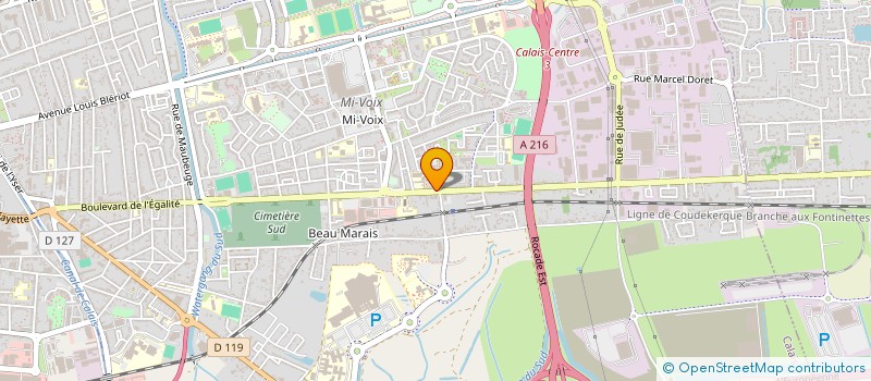 localisation de l'entreprise ASLAN KARA  CALAIS