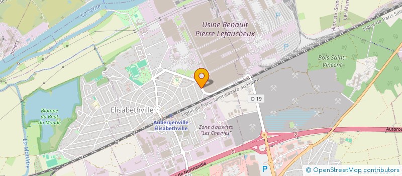 localisation de l'entreprise ASLAN TECH CONSTRUCTION  AUBERGENVILLE