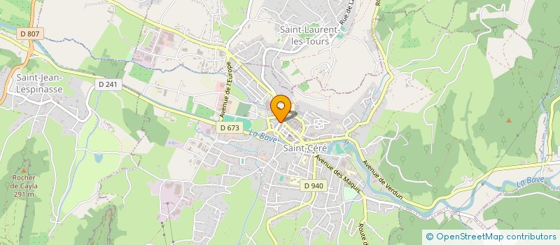 localisation de l'entreprise ASLB CONSEIL  SAINT-CERE