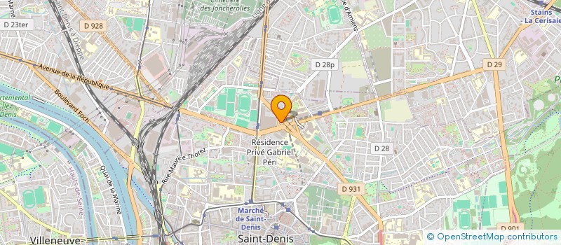 localisation de l'entreprise ASLD (AMITIE SPORT LOISIRS DU CENTRE BUS RATP DE ST DENIS) à SAINT-DENIS