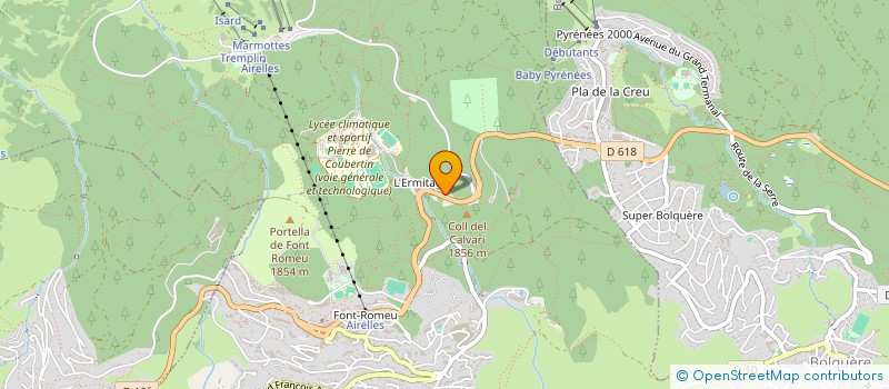 localisation de l'entreprise ASLE  FONT-ROMEU-ODEILLO-VIA