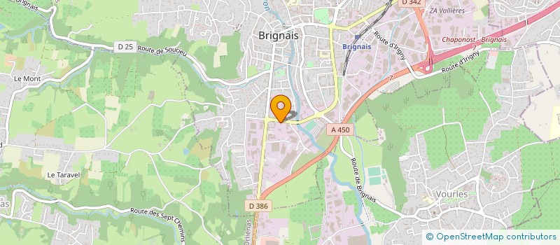 localisation de l'entreprise ASLER DIFFUSION à BRIGNAIS