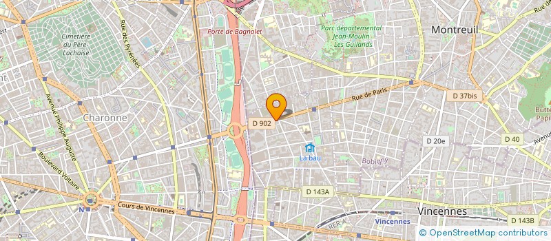 localisation de l'entreprise ASLI à MONTREUIL