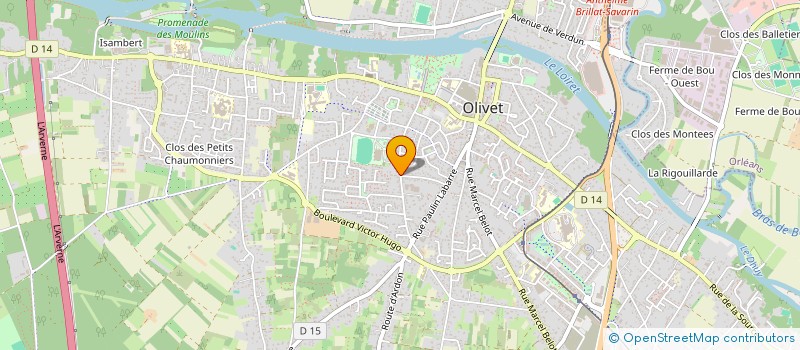 localisation de l'entreprise ASLI APPLICATION SYSTEM LIAISON INDUSTRI à OLIVET