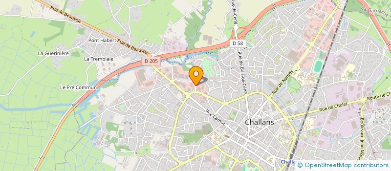 localisation de l'entreprise ASLI IMMOBILIER à CHALLANS