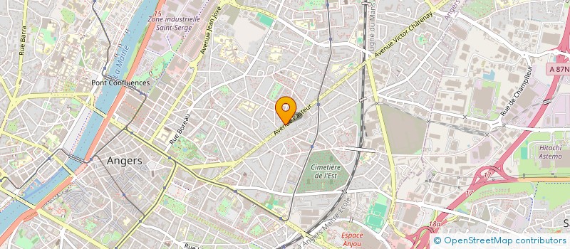 localisation de l'entreprise ASLINED à ANGERS