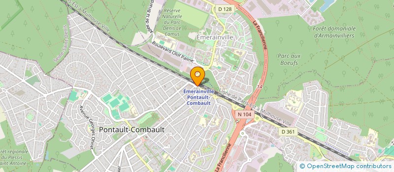 localisation de l'entreprise ASLK IMMOBILIER à PONTAULT-COMBAULT