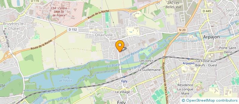 localisation de l'entreprise ASLO  OLLAINVILLE