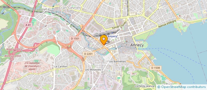 localisation de l'entreprise ASLOG à ANNECY