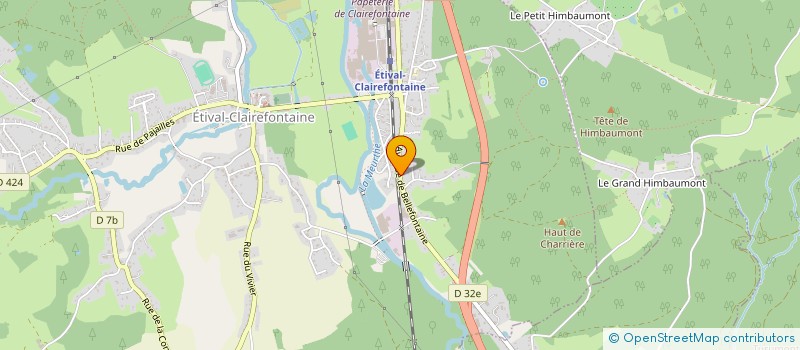 localisation de l'entreprise ASLP  ETIVAL-CLAIREFONTAINE