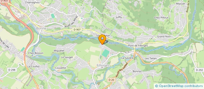 localisation de l'entreprise ASLUTI  FILLINGES