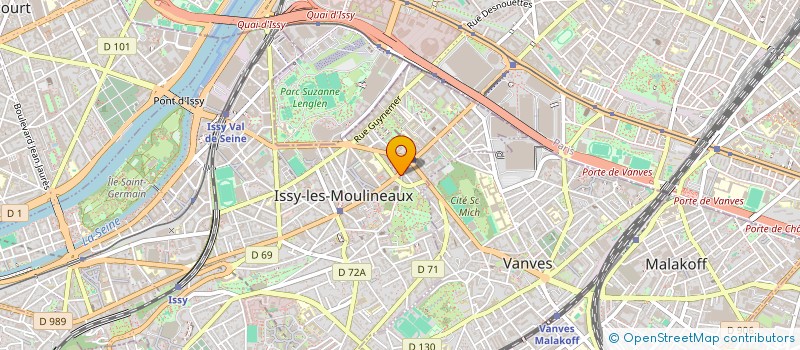 localisation de l'entreprise ASLV à ISSY-LES-MOULINEAUX