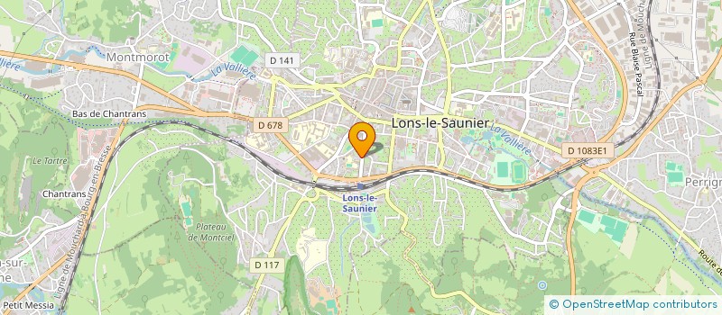 localisation de l'entreprise ASLV PRODUCTION à LONS-LE-SAUNIER