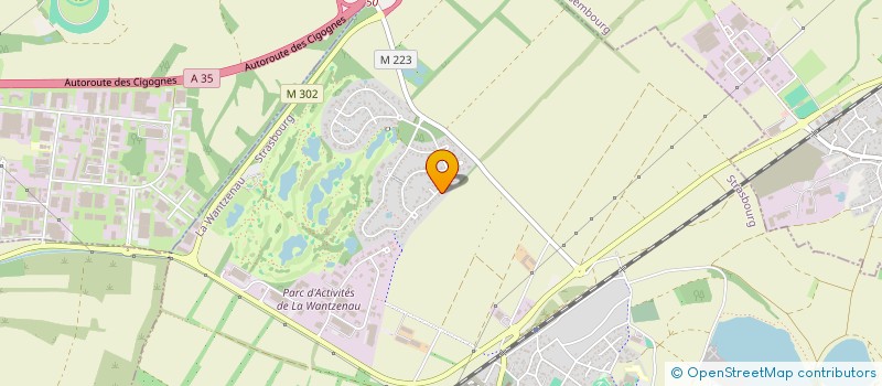 localisation de l'entreprise ASM  LA WANTZENAU