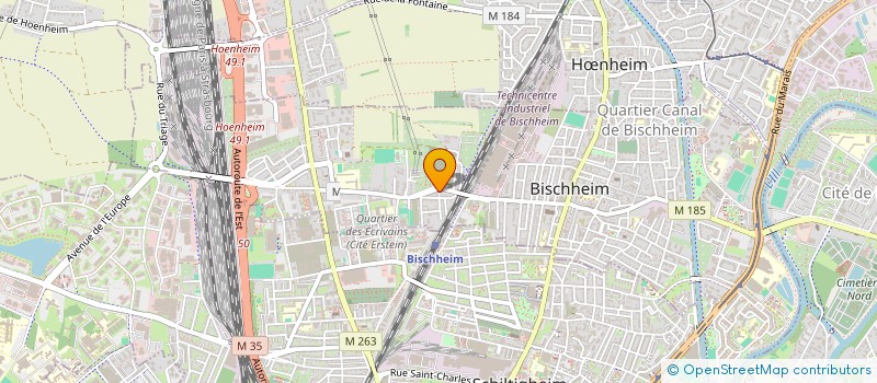 localisation de l'entreprise ASM  BISCHHEIM