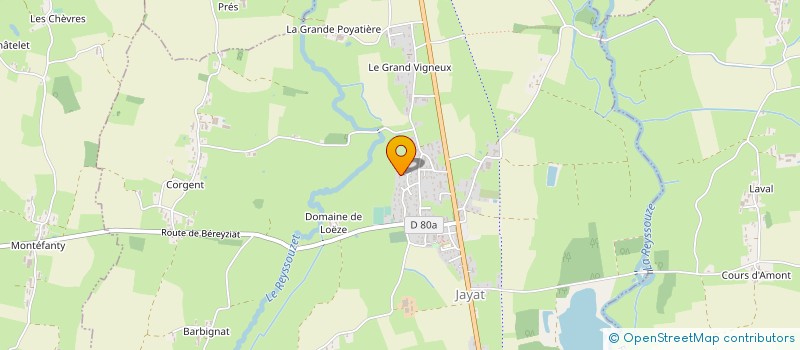 localisation de l'entreprise ASM  JAYAT