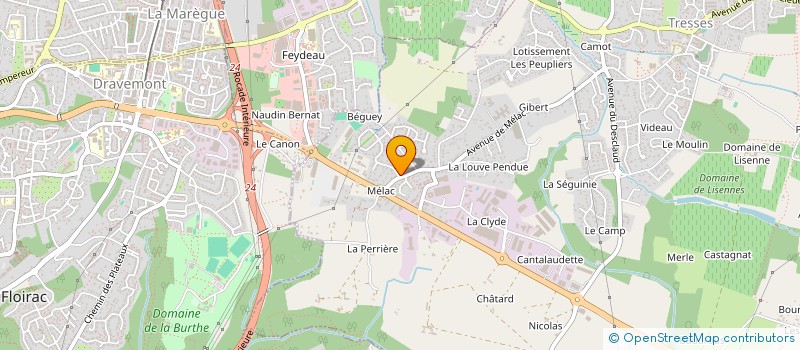 localisation de l'entreprise ASM  TRESSES