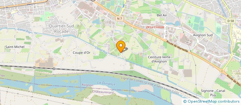 localisation de l'entreprise ASM à AVIGNON